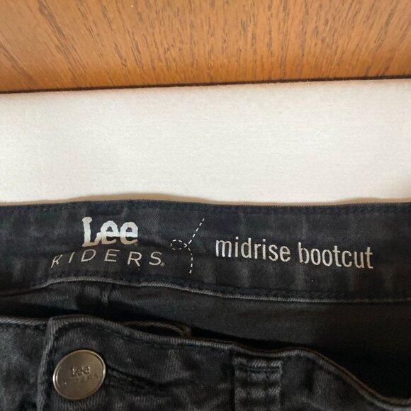 Lee Riders Midrise Bootcut 12 Cotton Blend Black Jeans - Picture 4 of 5